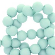 Acrylic beads 6mm Matt Ocean green